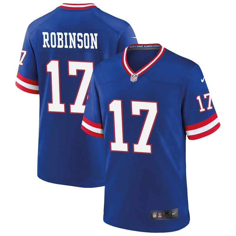 Wan'Dale Robinson Men's Nike Royal New York Giants Classic Custom Game Jersey