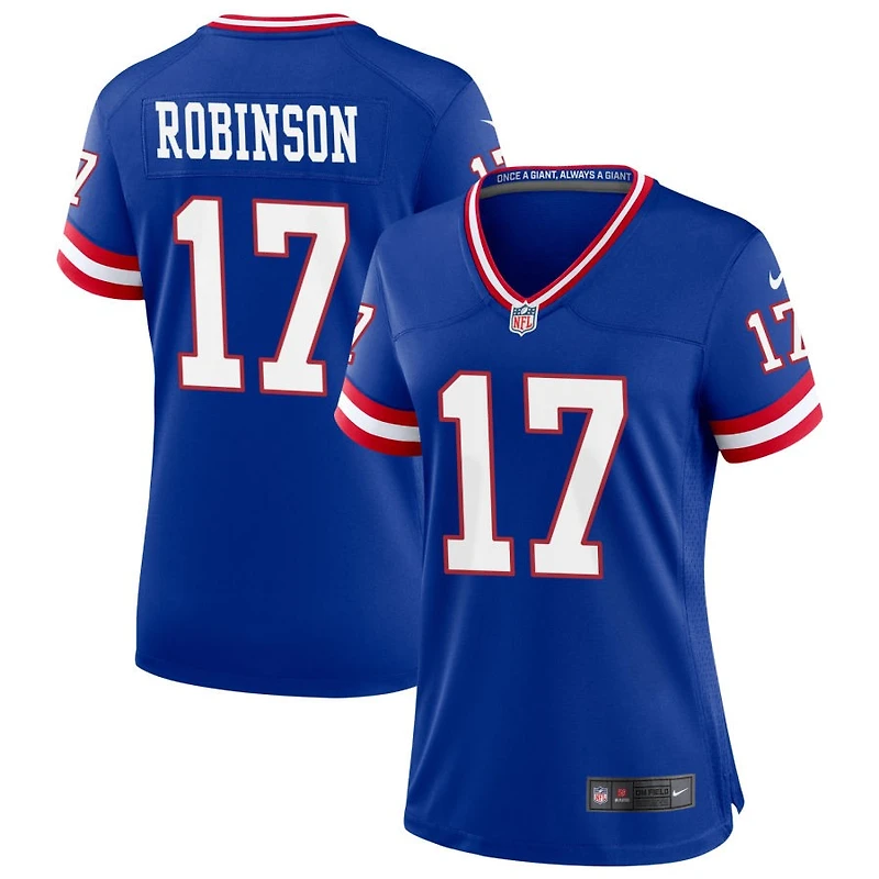 Wan'Dale Robinson Women's Nike Royal New York Giants Classic Custom Game Jersey
