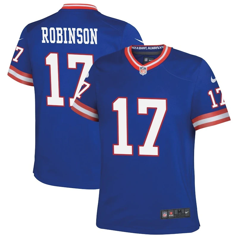 Wan'Dale Robinson Youth Nike Royal New York Giants Classic Custom Game Jersey