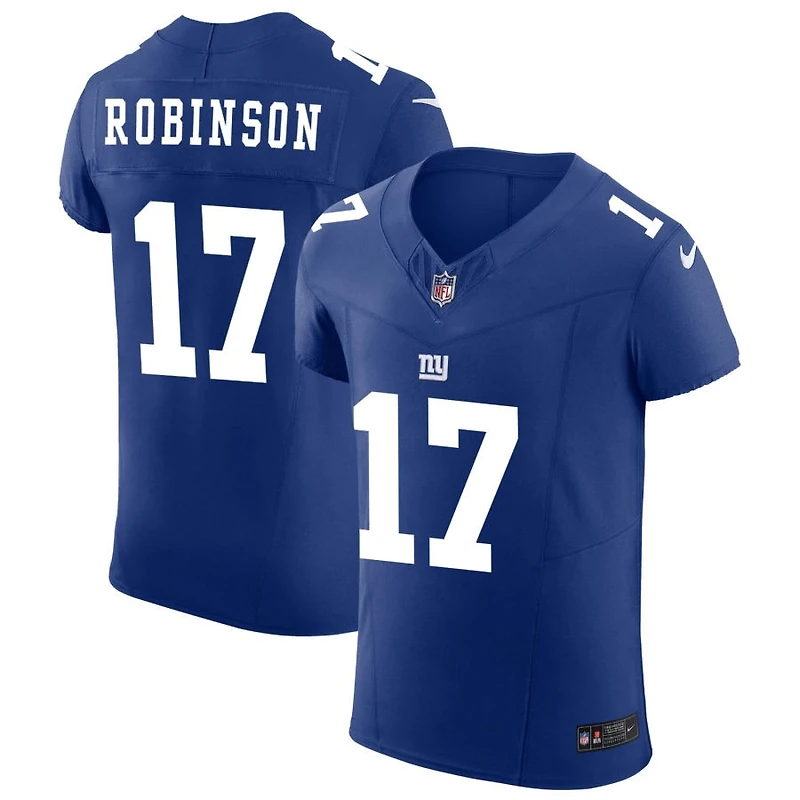 Wan'Dale Robinson Men's Nike Royal New York Giants Vapor F.U.S.E. Elite Custom Jersey