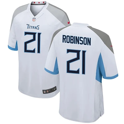 Micah Robinson Men's Nike White Tennessee Titans Custom Game Jersey