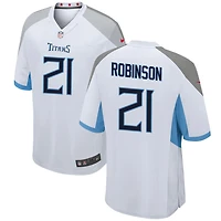 Micah Robinson Men's Nike White Tennessee Titans Custom Game Jersey
