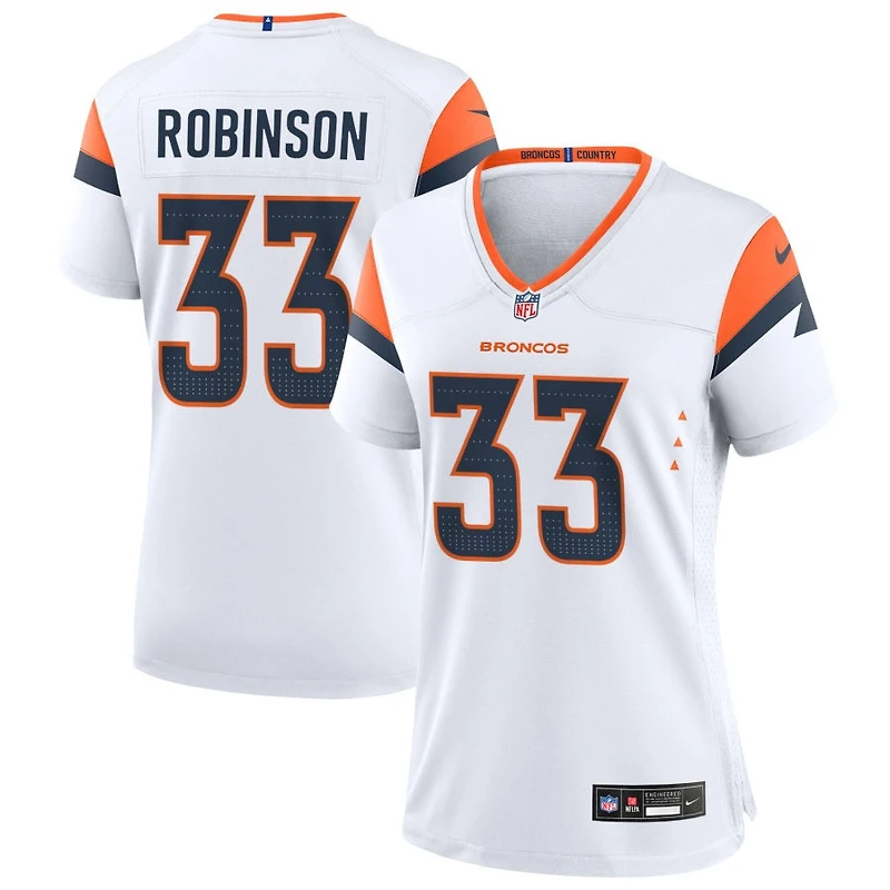 Jaden Robinson Women's Nike White Denver Broncos Mile High Collection Custom Game Jersey