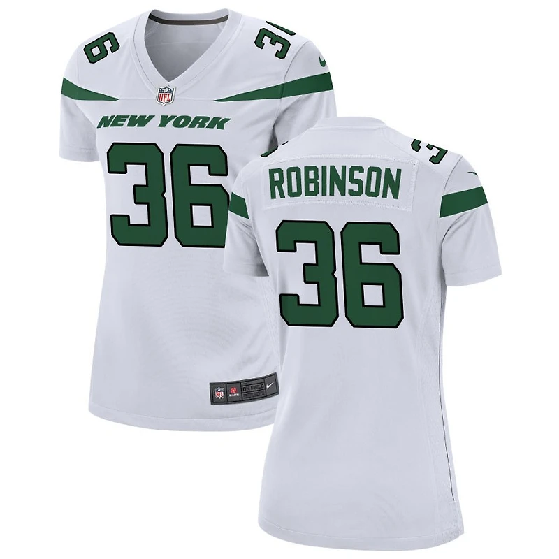 Keilan Robinson Women's Nike White New York Jets Custom Game Jersey