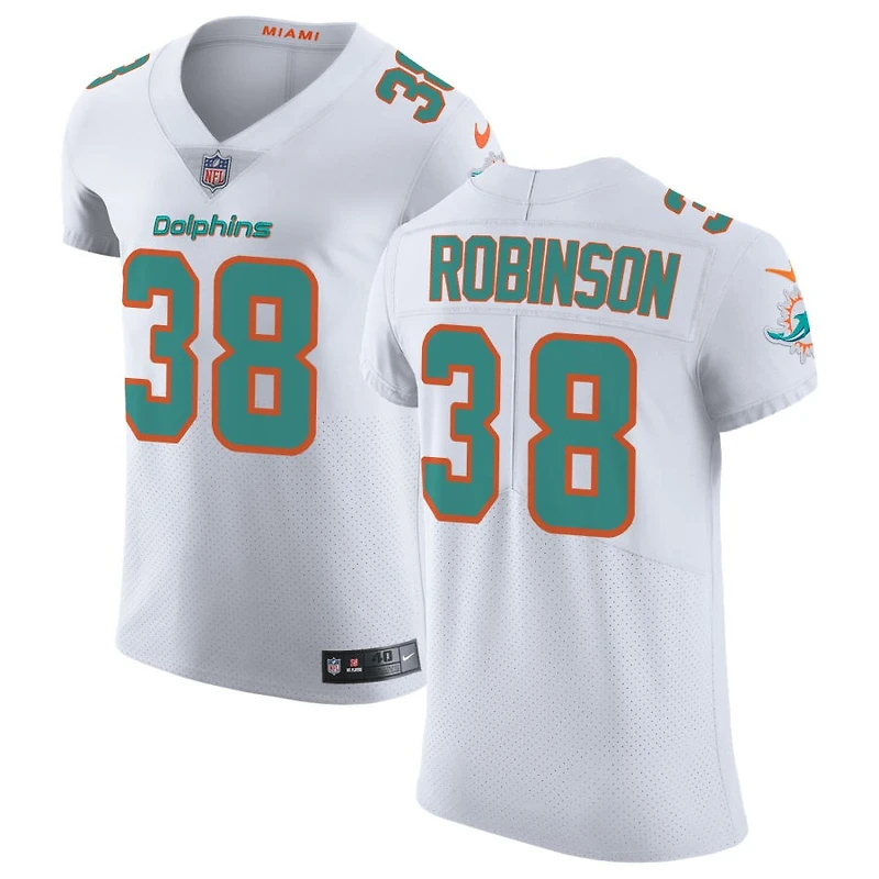 Ethan Robinson Men's Nike White Miami Dolphins Vapor Untouchable Elite Custom Jersey