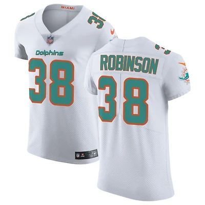 Ethan Robinson Men's Nike White Miami Dolphins Vapor Untouchable Elite Custom Jersey