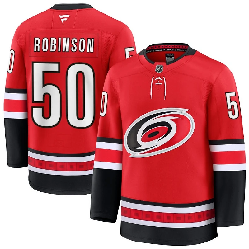 Eric Robinson Men's Fanatics Red Carolina Hurricanes Alternate Premium Custom Jersey