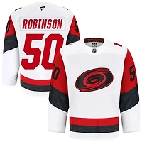 Eric Robinson Men's Fanatics White Carolina Hurricanes Away Authentic Pro Custom Jersey