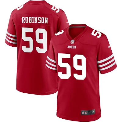 Curtis Robinson Men's Nike Scarlet San Francisco 49ers Custom Jersey