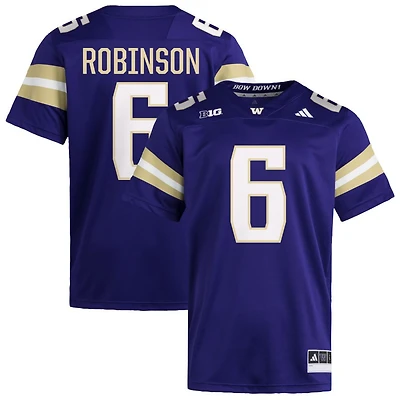 Dylan Robinson Men's adidas Purple Washington Huskies NIL Pick-A-Player Home Premier Football Jersey
