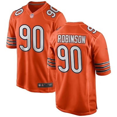 Dominique Robinson Men's Nike Orange Chicago Bears Alternate Custom Game Jersey