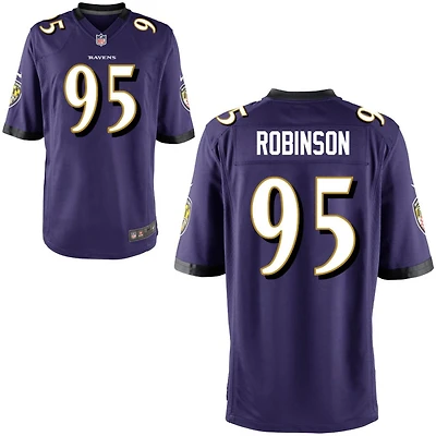 Tavius Robinson Youth Nike Purple Baltimore Ravens Custom Game Jersey