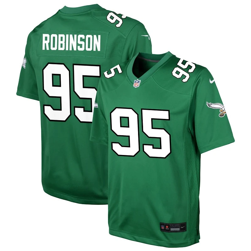 Ty Robinson Youth Nike Kelly Green Philadelphia Eagles Alternate Custom Game Jersey