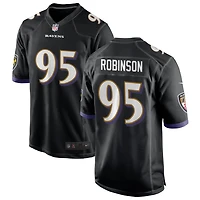 Tavius Robinson Men's Nike Black Baltimore Ravens Alternate Custom Game Jersey