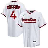 Brayan Rocchio Men's Nike  White Cleveland Guardians Home Custom Replica Jersey