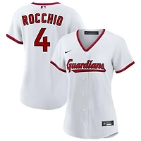 Brayan Rocchio Women's Nike  White Cleveland Guardians Home Custom Replica 2.0 Jersey