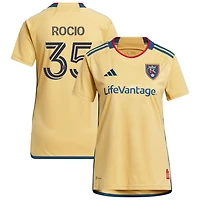 Diego Rocio Women's adidas Gold Real Salt Lake 2023 The Beehive State Kit Replica Custom Jersey