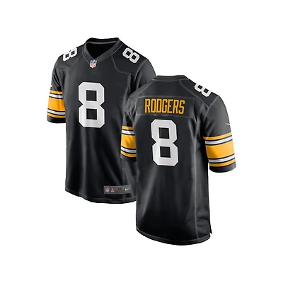 Aaron Rodgers Youth Nike Black Pittsburgh Steelers Alternate Custom Game Jersey
