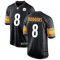 Aaron Rodgers Men's Nike Black Pittsburgh Steelers Custom Game Jersey
