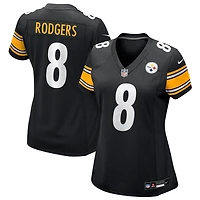 Aaron Rodgers Women's Nike Black Pittsburgh Steelers Custom Game Jersey