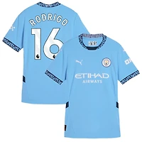 Rodrigo Rodrigo Women's Puma Light Blue Manchester City 2024/25 Home Replica Custom Jersey