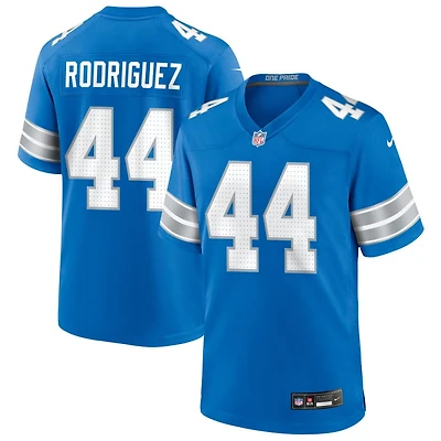 Malcolm Rodriguez Men's Nike Blue Detroit Lions Custom Game Jersey