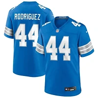 Malcolm Rodriguez Men's Nike  Blue Detroit Lions Custom Game Jersey