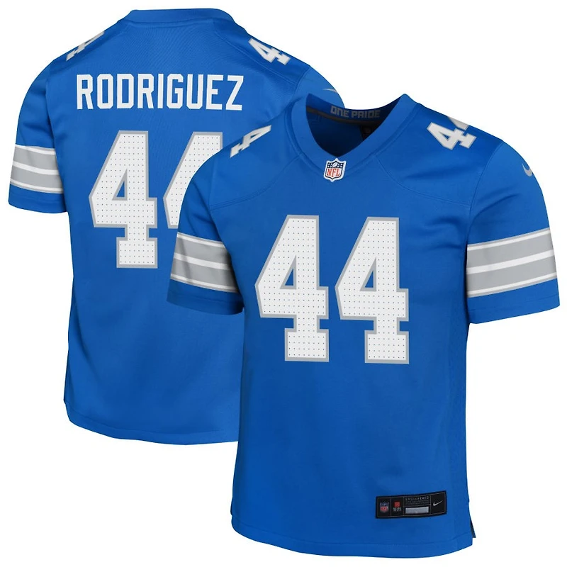 Malcolm Rodriguez Youth Nike Blue Detroit Lions Custom Game Jersey