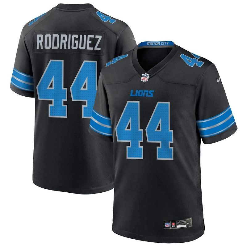 Malcolm Rodriguez Men's Nike  Black Detroit Lions Alternate Custom Game Jersey