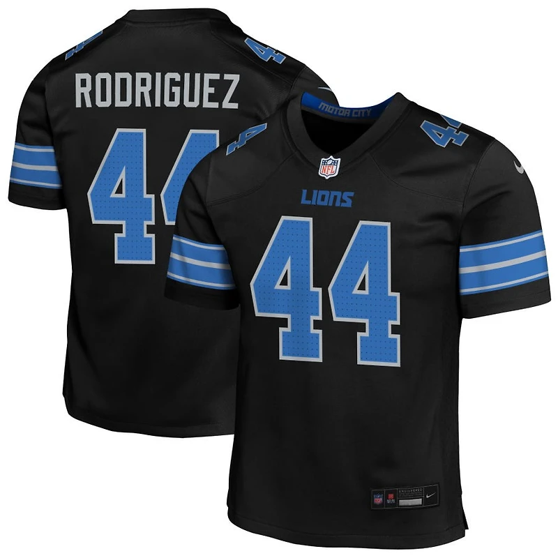 Malcolm Rodriguez Youth Nike  Black Detroit Lions Alternate Custom Game Jersey