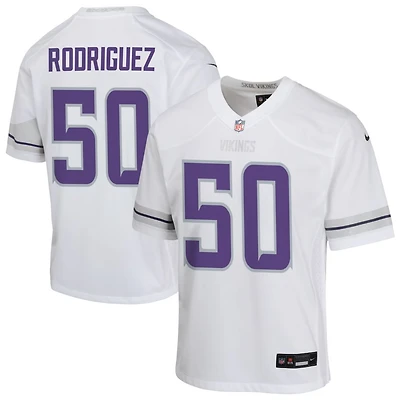 Levi Drake Rodriguez Youth Nike White Minnesota Vikings Alternate Custom Game Jersey