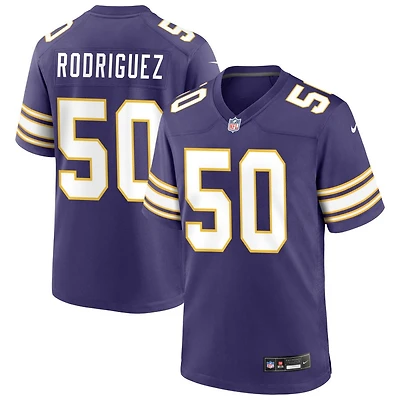 Levi Drake Rodriguez Men's Nike Purple Minnesota Vikings Classic Custom Game Jersey