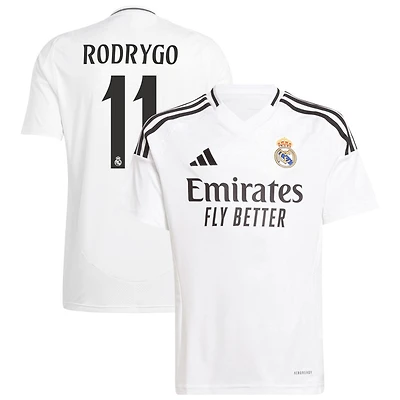 Rodrygo Rodrygo Youth adidas White Real Madrid 2024/25 Home Replica Custom Jersey
