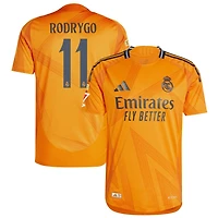 Rodrygo Rodrygo Men's adidas  Orange Real Madrid 2024/25 Away Authentic Custom Jersey