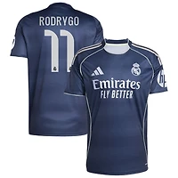 Rodrygo Rodrygo Men's adidas Blue Real Madrid 2025/26 Away Replica Custom Jersey