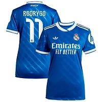 Rodrygo Rodrygo Women's adidas  Blue Real Madrid 2025/26 Third Replica Custom Jersey