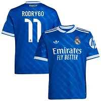 Rodrygo Rodrygo Youth adidas  Blue Real Madrid 2025/26 Third Replica Custom Jersey