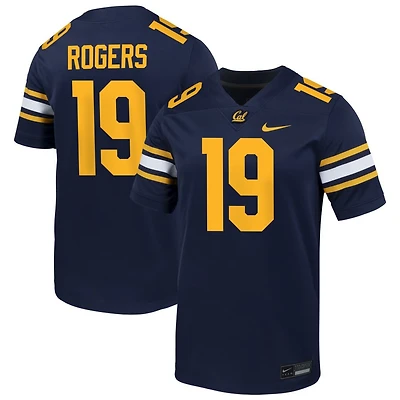 Trevor Rogers Men's Nike Navy Cal Bears NIL Pick-A-Player Football Game Jersey