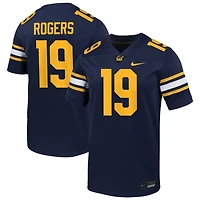 Trevor Rogers Men's Nike Navy Cal Bears NIL Pick-A-Player Football Game Jersey