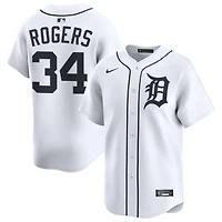 Jake Rogers Men's Nike White Detroit Tigers Home Limited Custom Jersey
