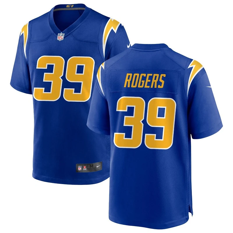 Eric Rogers Men's Nike Royal Los Angeles Chargers Alternate Custom Game Jersey