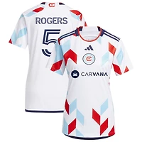 Sam Rogers Women's adidas  White Chicago Fire 2024 A Kit For All Replica Custom Jersey