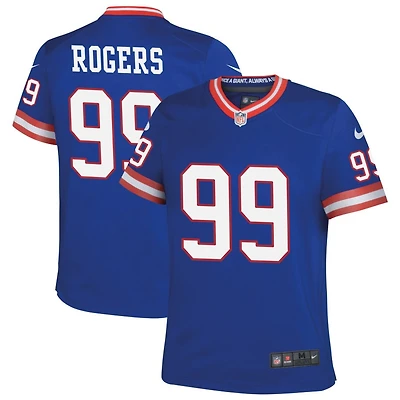 Casey Rogers Youth Nike Royal New York Giants Classic Custom Game Jersey