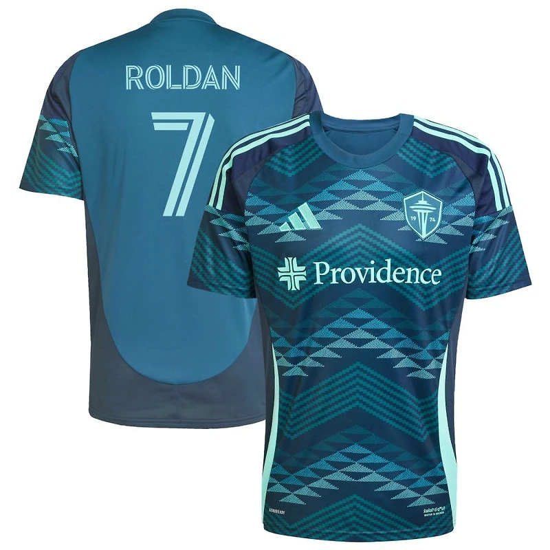 Cristian Roldan Men's adidas Blue Seattle Sounders FC 2025 The Salish Sea Kit Replica Custom Jersey