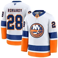 Alexander Romanov Men's Fanatics White New York Islanders Away Premium Custom Jersey
