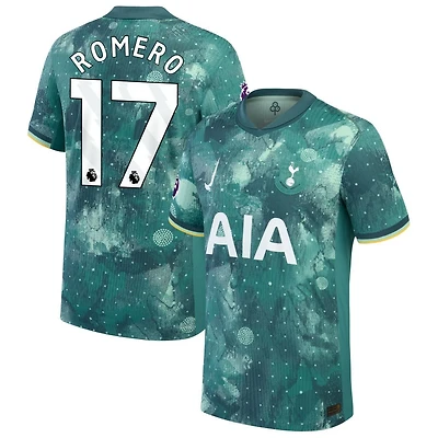 Cristian Romero Men's Nike  Green Tottenham Hotspur 2024/25 Third Authentic Custom Jersey