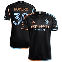 Tomas Romero Men's adidas  Black New York City FC 2024 24/7 Kit Authentic Custom Jersey