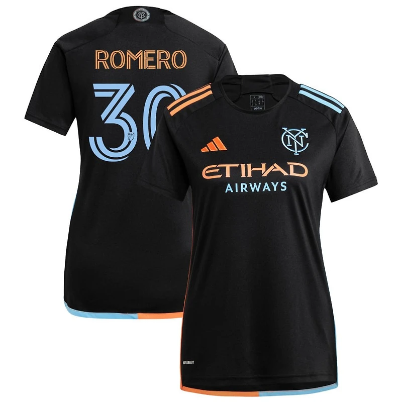 Tomas Romero Men's adidas  Black New York City FC 2024 24/7 Kit Replica Custom Jersey