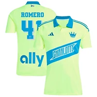 Brian Romero Men's adidas Yellow Charlotte FC 2025 Third Replica Custom Jersey