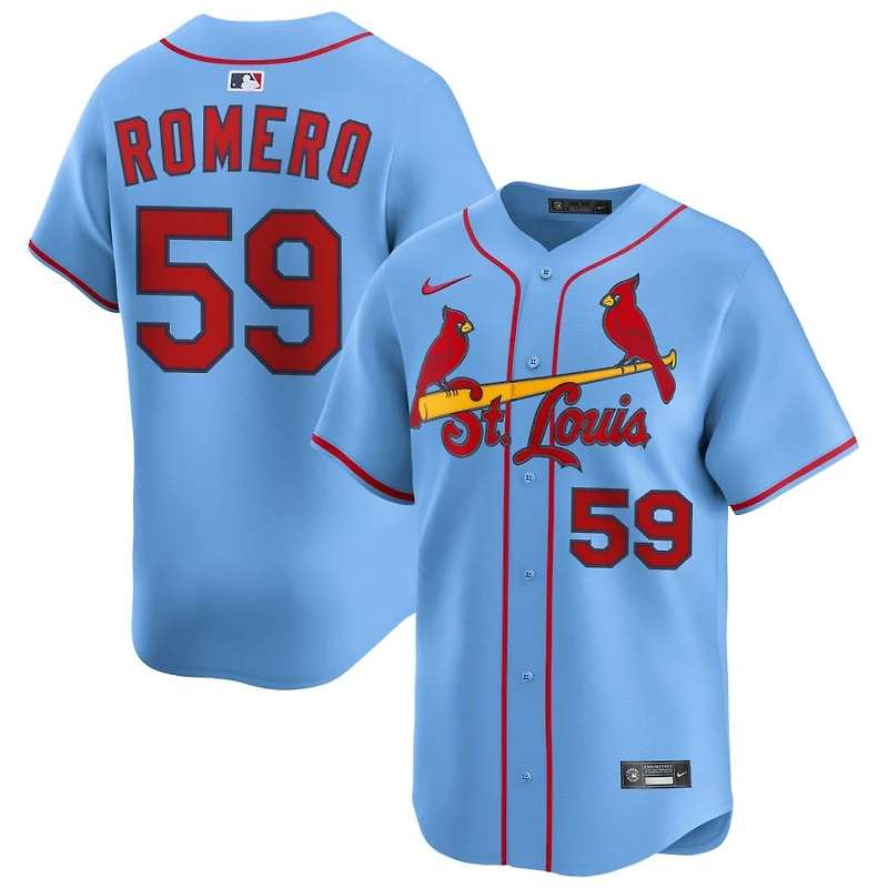 JoJo Romero Men's Nike Light Blue St. Louis Cardinals Alternate Limited Custom Jersey
